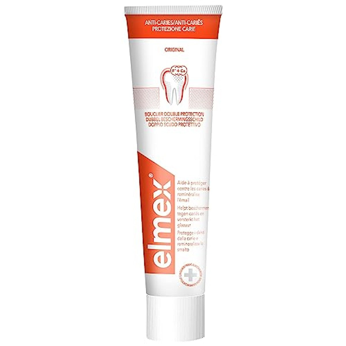 ELMEX Original tandpasta tegen cariës 6 x 75 ml - Voordeelverpakking