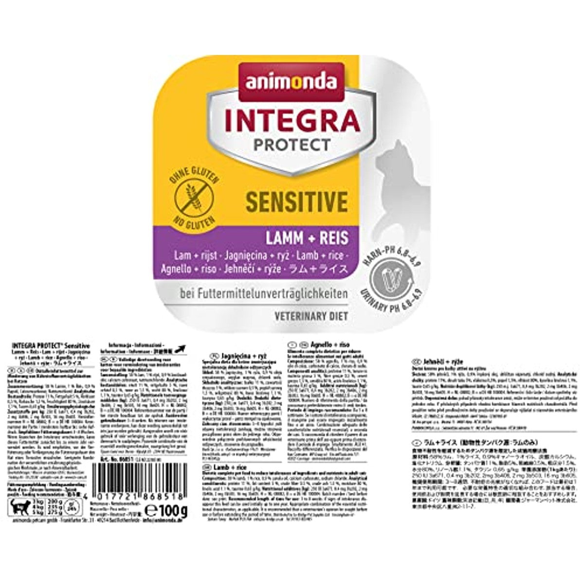 animonda Integra Protect dieet kattenvoer kalkoen + rijst 16 x 100 g - 6-pack