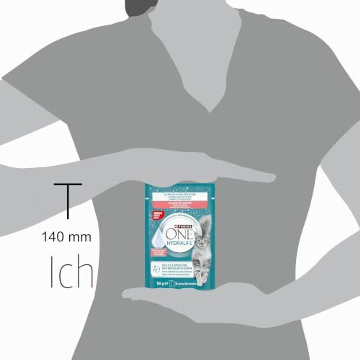Purina One Hydralife kattensoep zalm 12 x 50 g - 3-pack