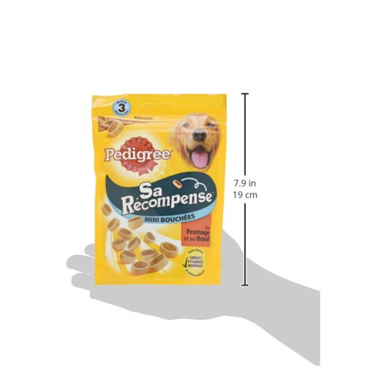 Pedigree Mini Bites hondensnack rund en kaas 6 x 140 g - 3-pack