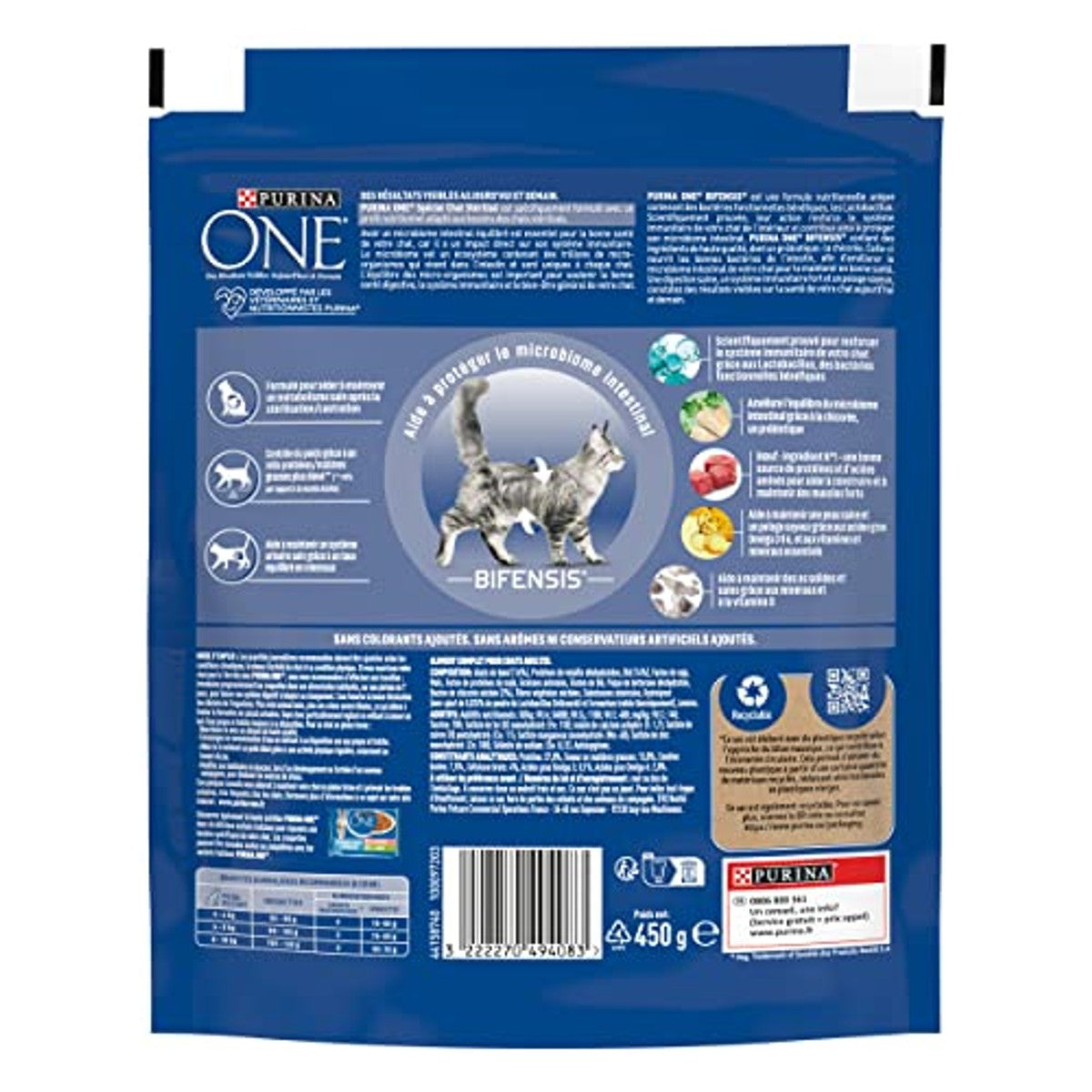 Purina One gesteriliseerd droogvoer kat rundvlees - 6-pack