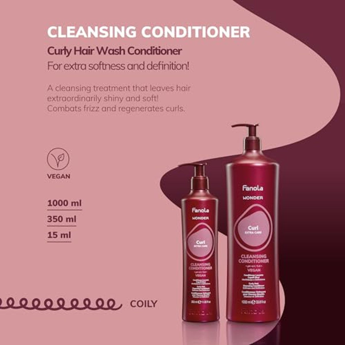 Fanola Wonder Curl Reinigingsvoorwaarde, 1000 ml