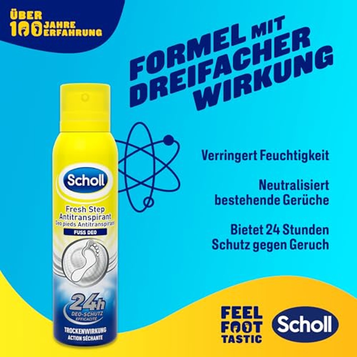 Dr. Scholl's Fresh Step Anti-transpirant Voetspray 6 x 150 ml – Dr. Scholl's