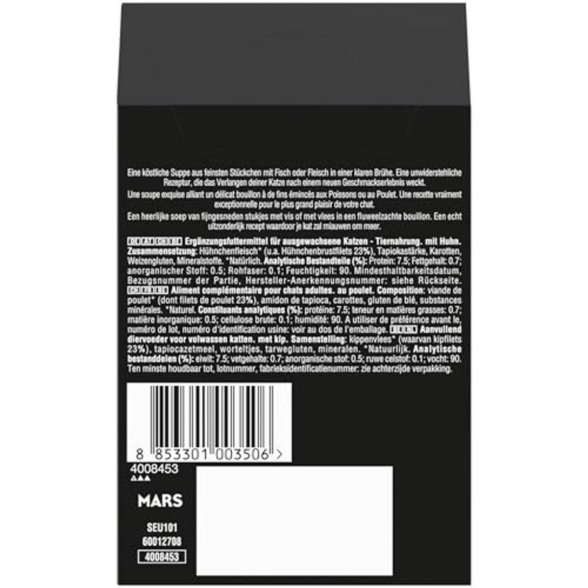 SHEBA Soup Adult natvoer voor katten, portiezakjes met kip, 10 x 4 x 40 g, verpakking van 40 stuks – Sheba