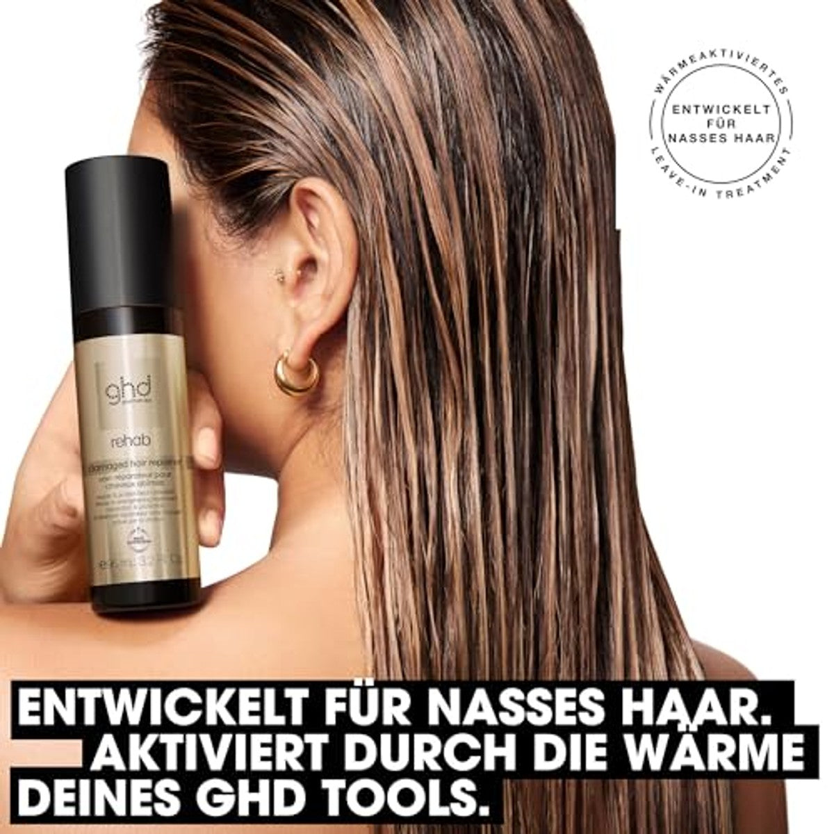 ghd Rehab Herstellende Leave-In Conditioner voor Beschadigd Haar 95 ml - 3-pack