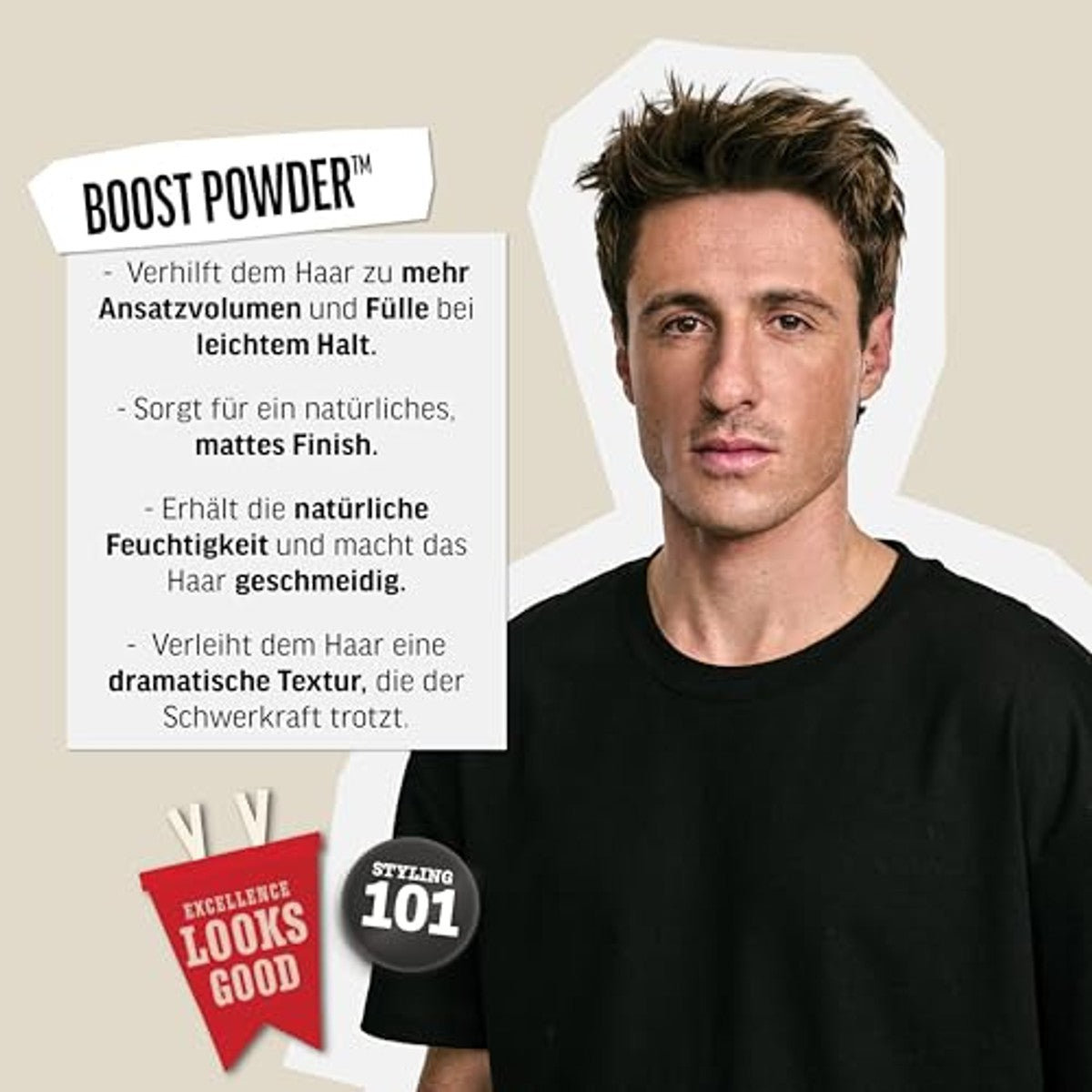 American Crew Classic Boost Powder Stylingpoeder voor Mannen 20 g