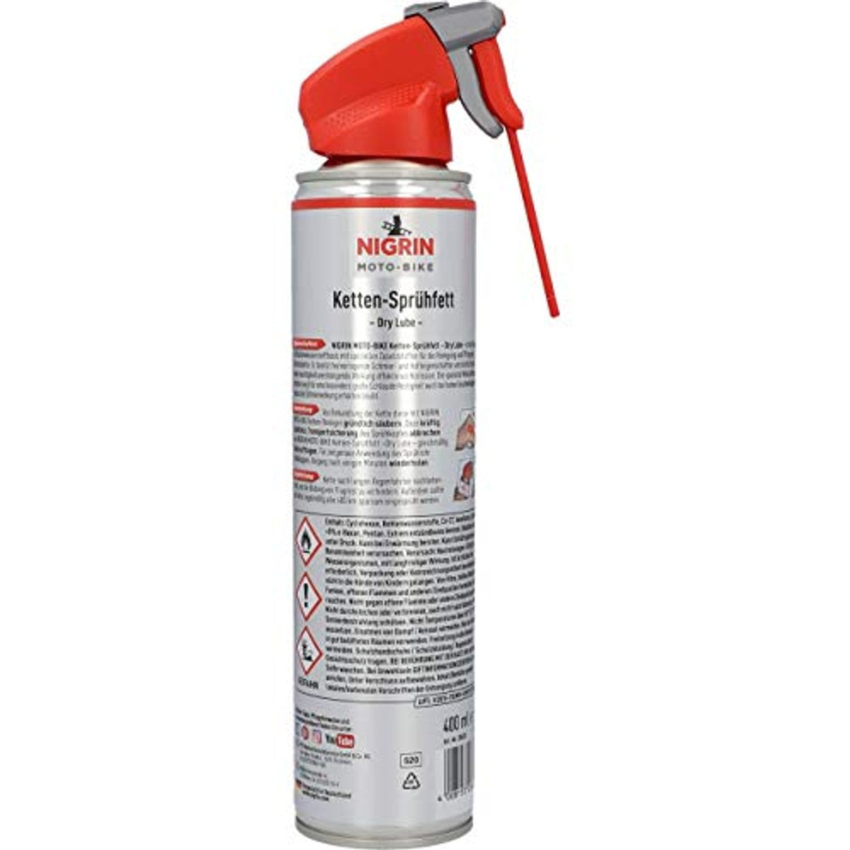 NIGRIN MOTO-BIKE Dry Lube kettingspray 3 x 400 ml - Voordeelverpakking