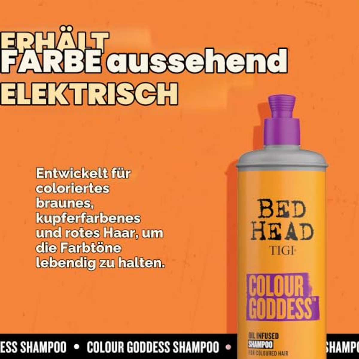 TIGI Bed Head Colour Goddess Shampoo 600 ml - 6-pack
