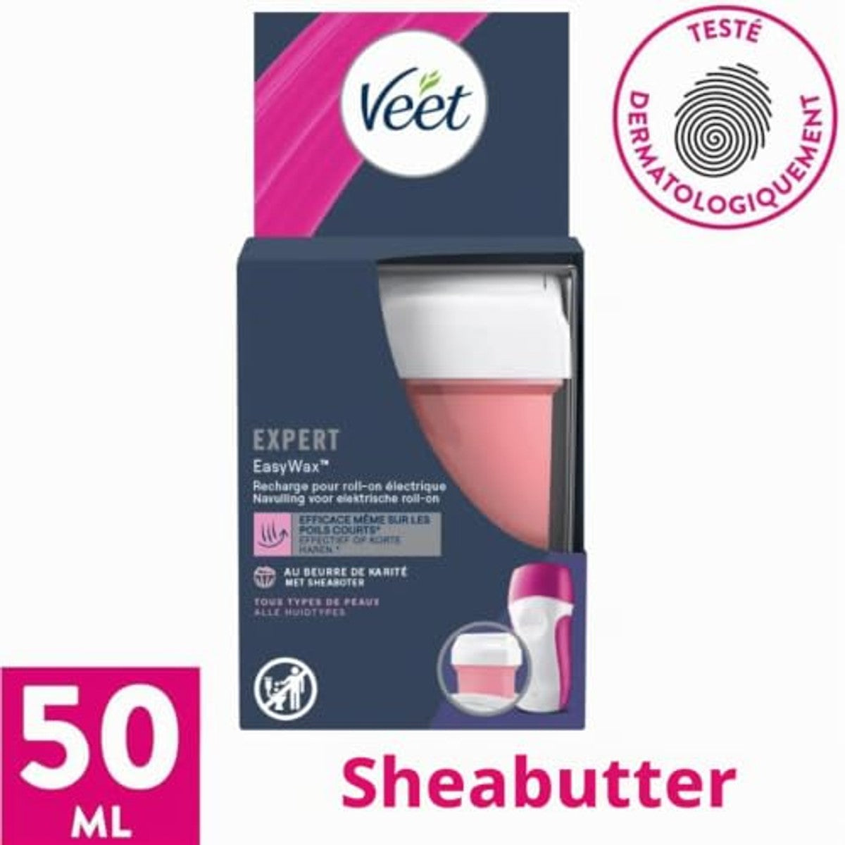 Veet EasyWaxTM 4 navullingen wax armen en benen sheaboter 50 ml – Veet