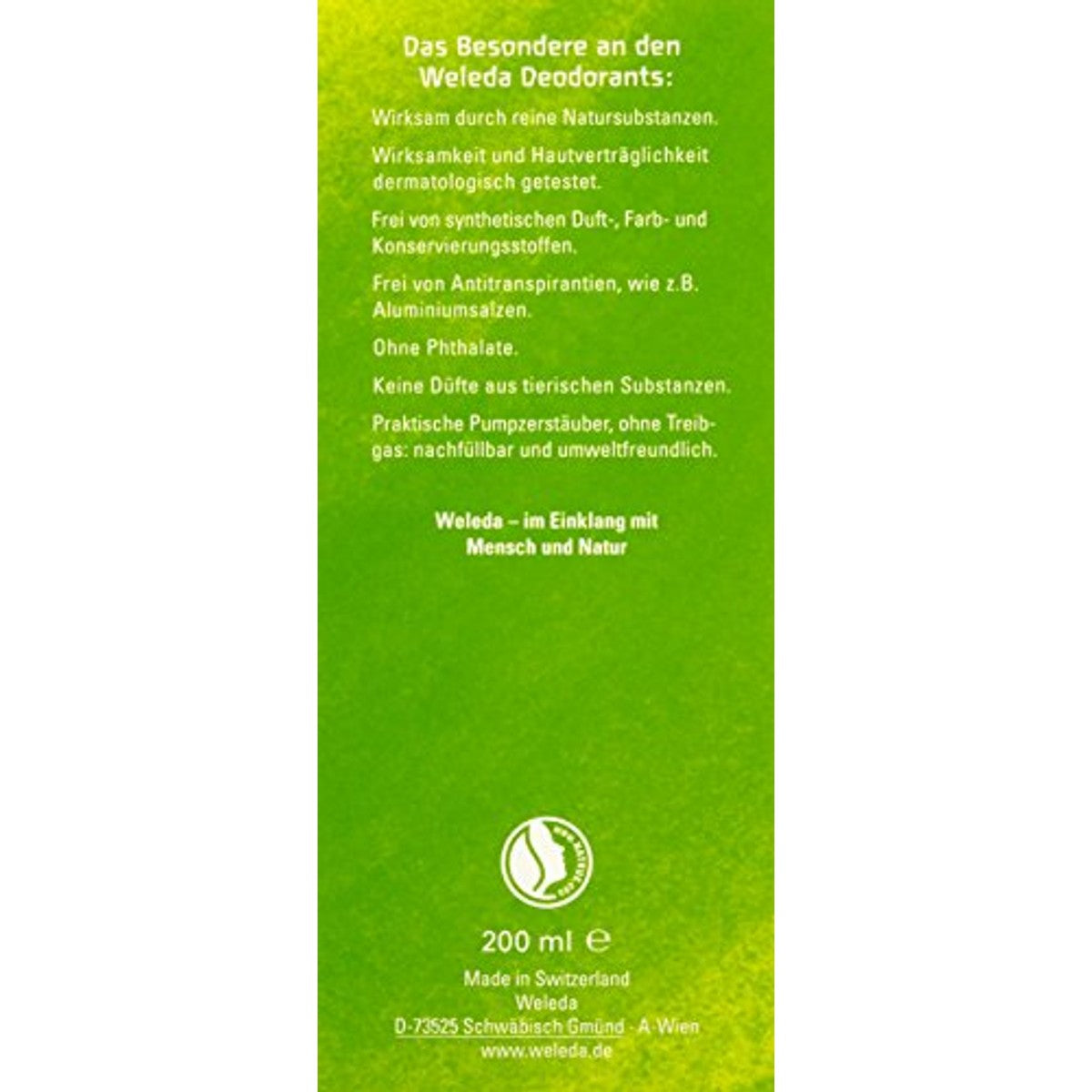 Weleda Bio Deodorant Citrus Fresh Navulfles 200 ml