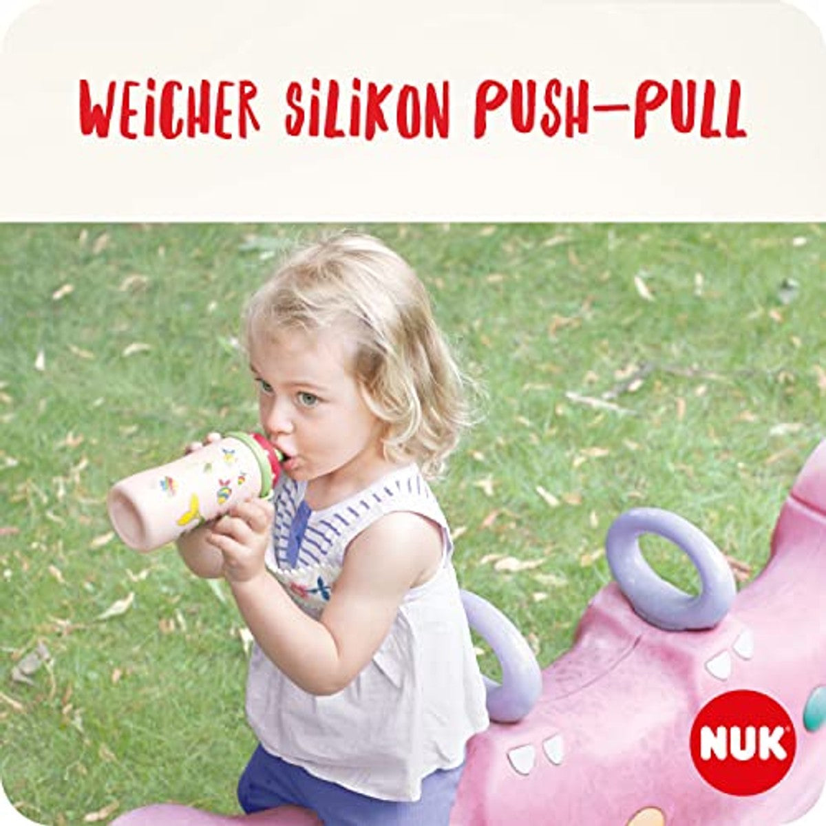 NUK Junior Cup Drinkfles kameleon-effect blauw 3 x 300 ml - Voordeelverpakking