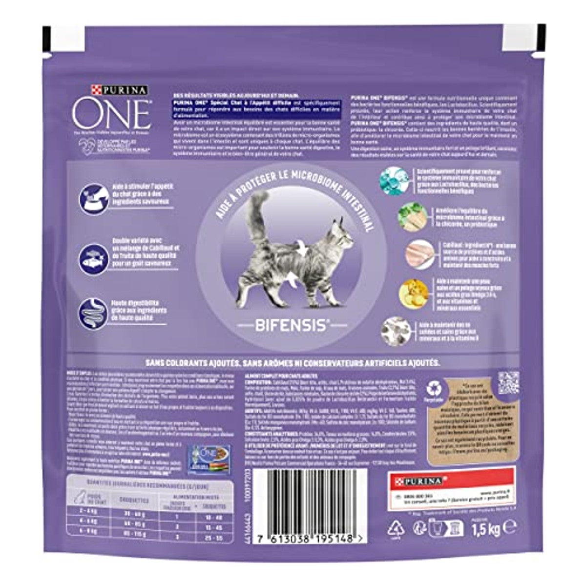PURINA ONE - Speciaal voer voor kabeljauw/forel met eetlust, voor katten, 1,5 kg – PURINA ONE