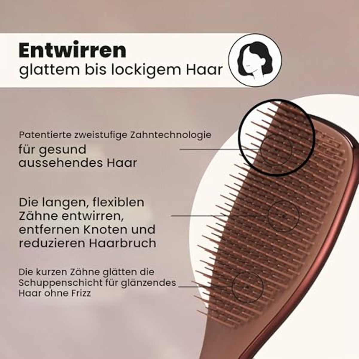 Tangle Teezer Ultimate Detangler Chocoladebrons met Chromen Afwerking - 6-pack