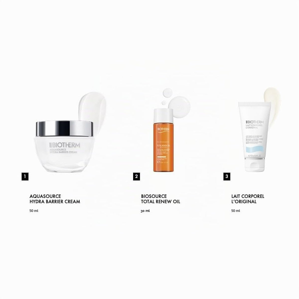 Biotherm Aquasource Hydra Barrier Holiday Set 3-delig Gezicht & Lichaam - 6-pack