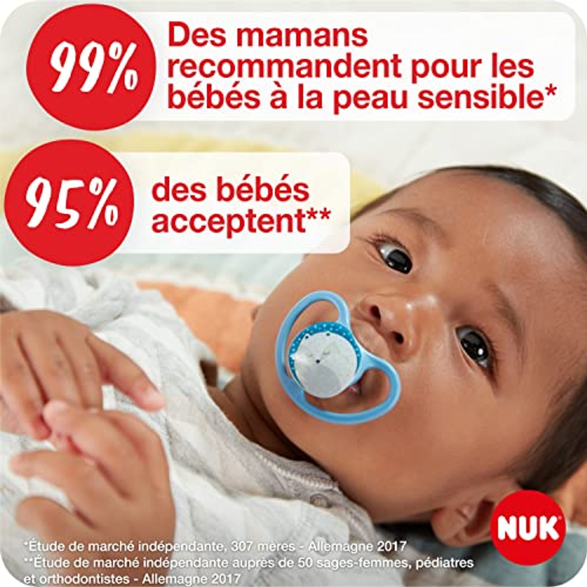 NUK Space Night Babyschnuller 0-6 maanden Schaap 2 stuks – NUK