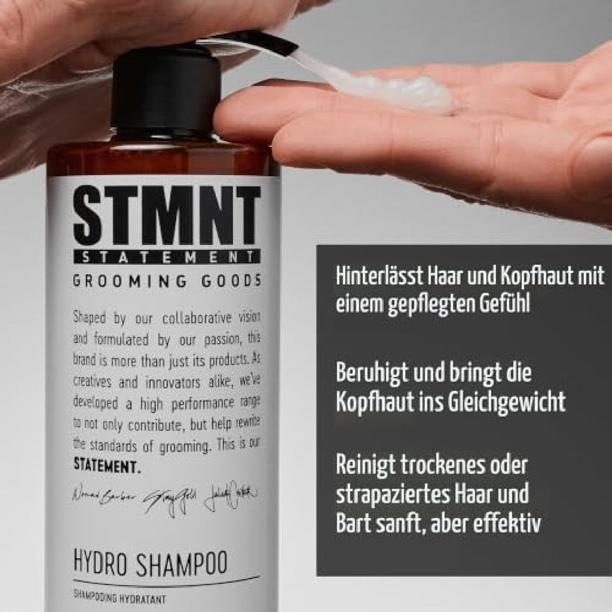 STMNT Hydro Shampoo voor Droog Haar en Baard 300 ml - 3-pack