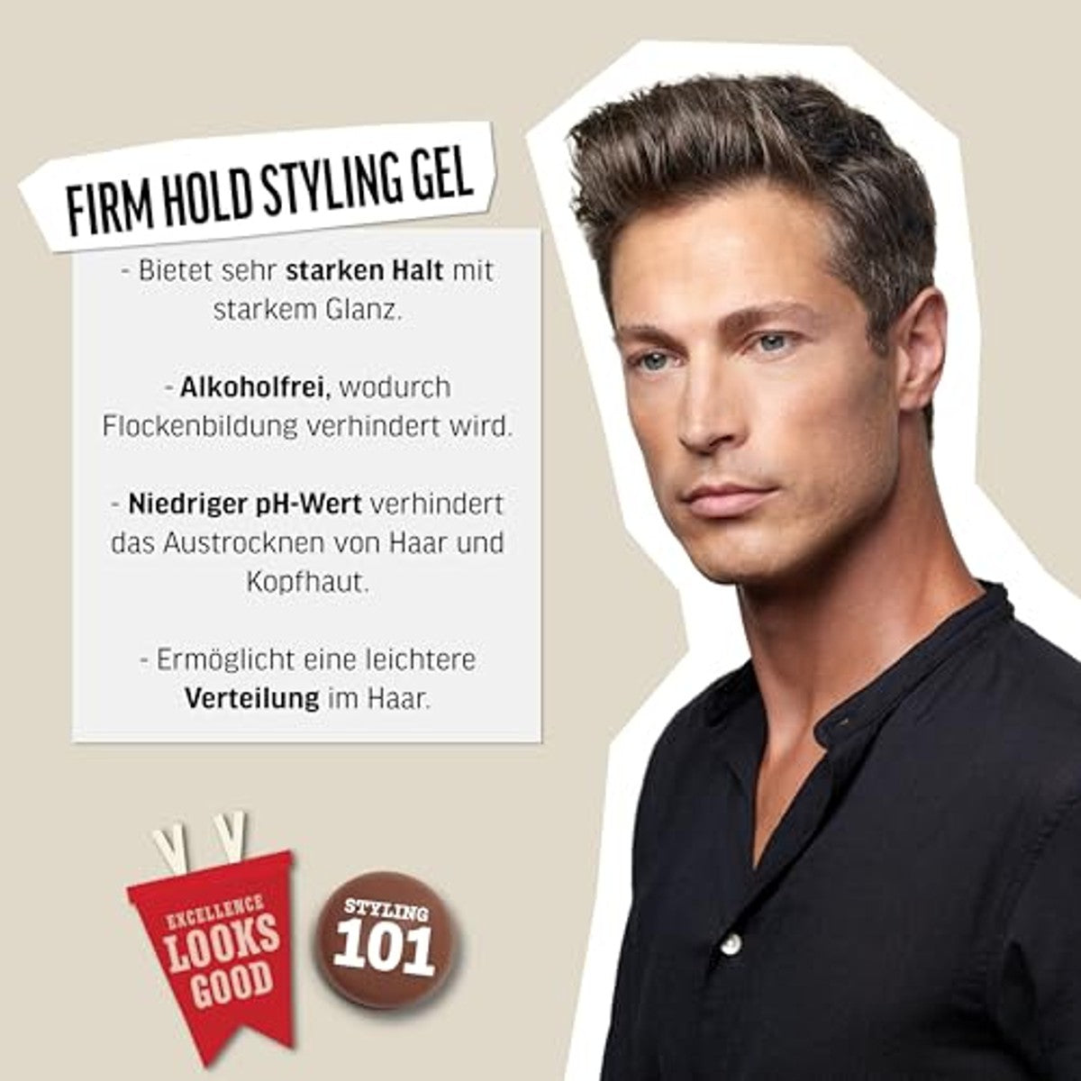 American Crew Firm Hold Styling Gel voor Mannen 250 ml - 6-pack