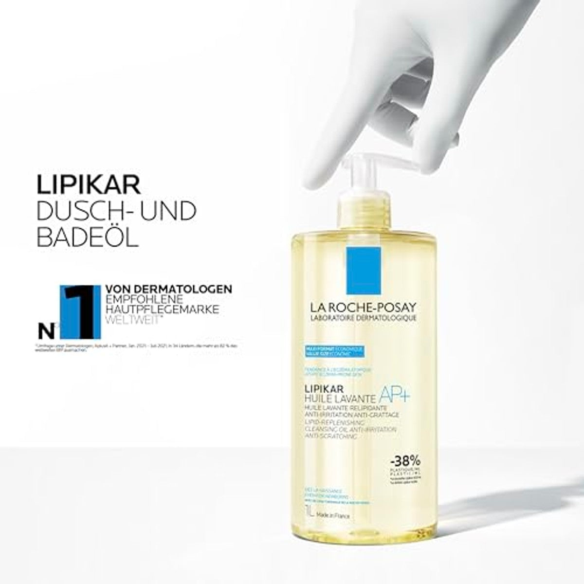 La Roche-Posay Lipikar Douche- en Badolie AP+ voor Neurodermitis 1 l