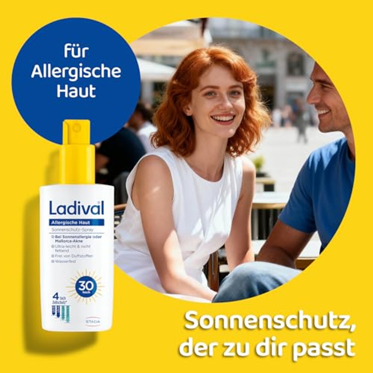 Ladival Zonnebrandspray Allergische Huid SPF 30 3 x 150 ml - Voordeelverpakking