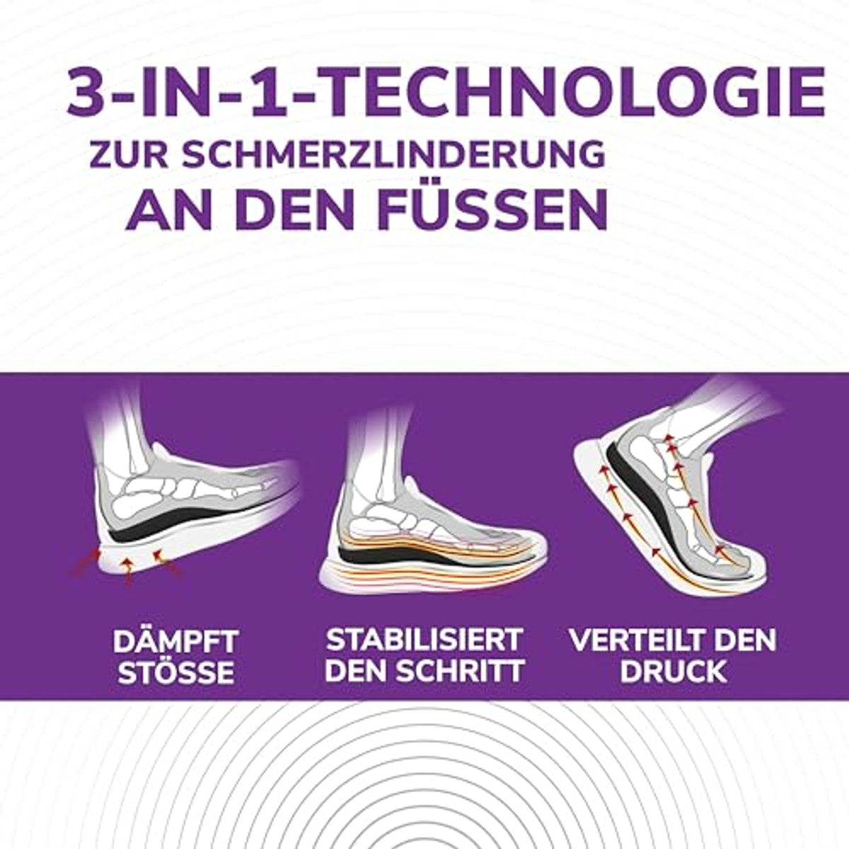 Dr. Scholl's In-Balance inlegzolen plantaire fasciitis 40-42 - 6-pack