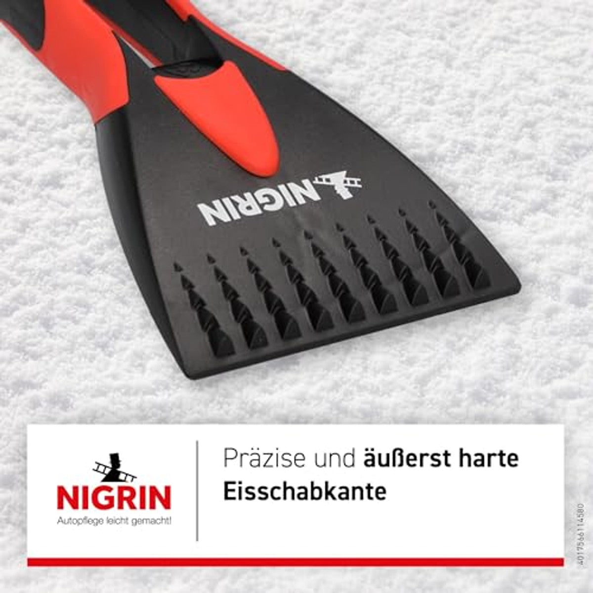 NIGRIN 2K IJskrabber zwart-rood 1 stuk – foto 4