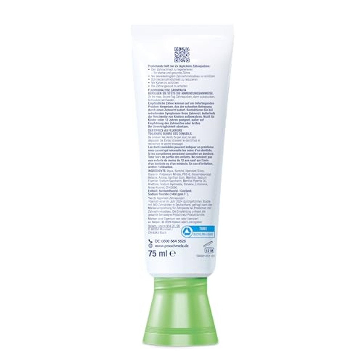 Sensodyne PROSCHMELZ Dagelijks tandpasta 6 x 75 ml - Voordeelverpakking