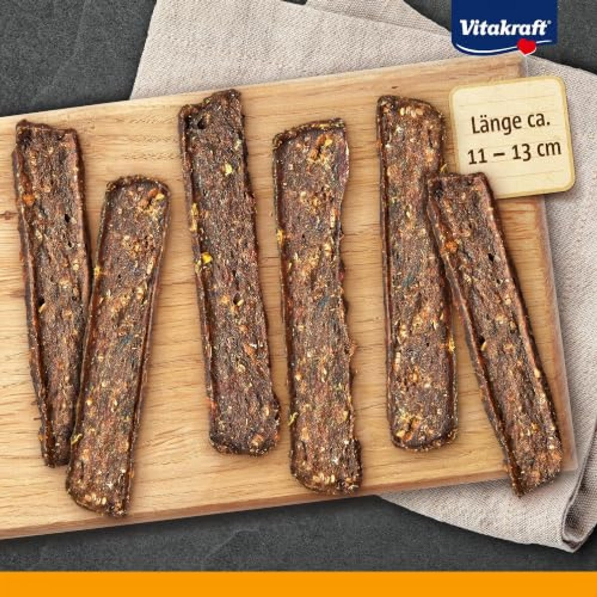 Vitakraft Pure Beef Strips hondensnack rund 1 x 80 g - 3-pack