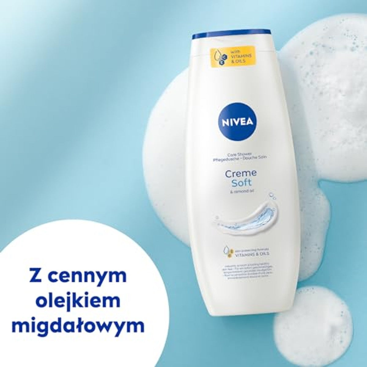 NIVEA Creme Soft verzorgende douchegel 6 x 500 ml - Voordeelverpakking