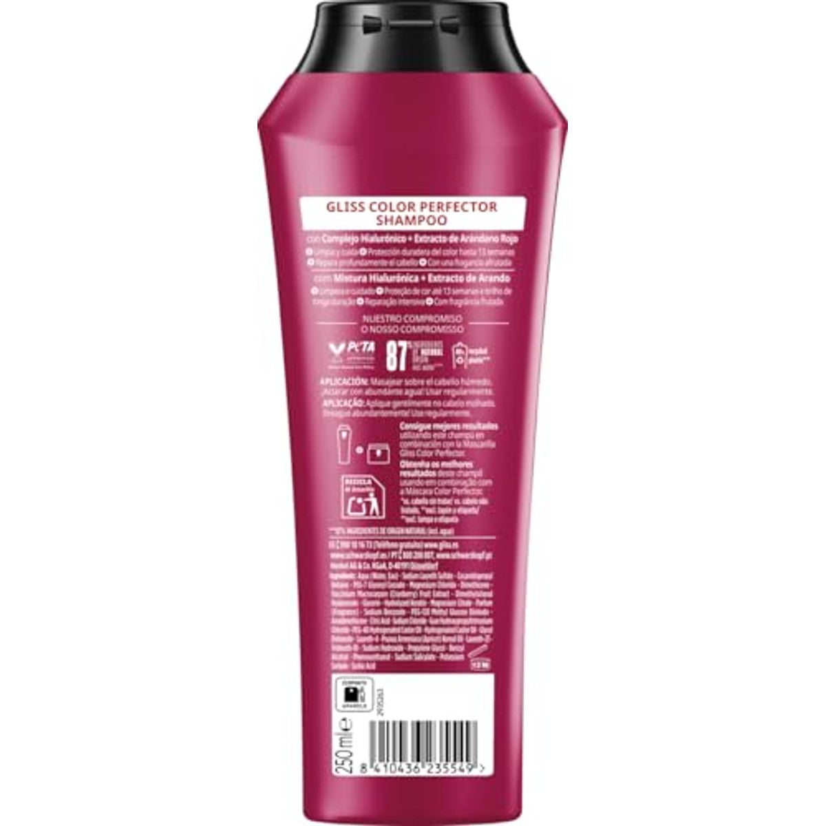 Gliss Ultimate Color Shampoo 6-pack (6 x 250 ml) - 1500 ml – Gliss