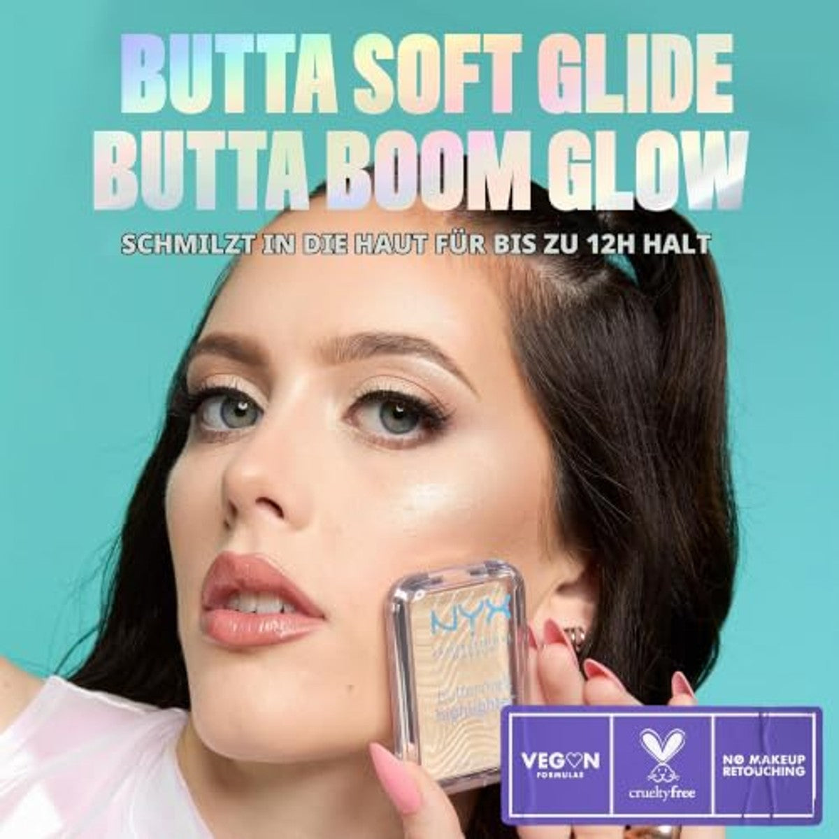 NYX PROFESSIONAL MAKEUP Buttermelt Highlighter Glaze It Butta 5 g - 3 stuks