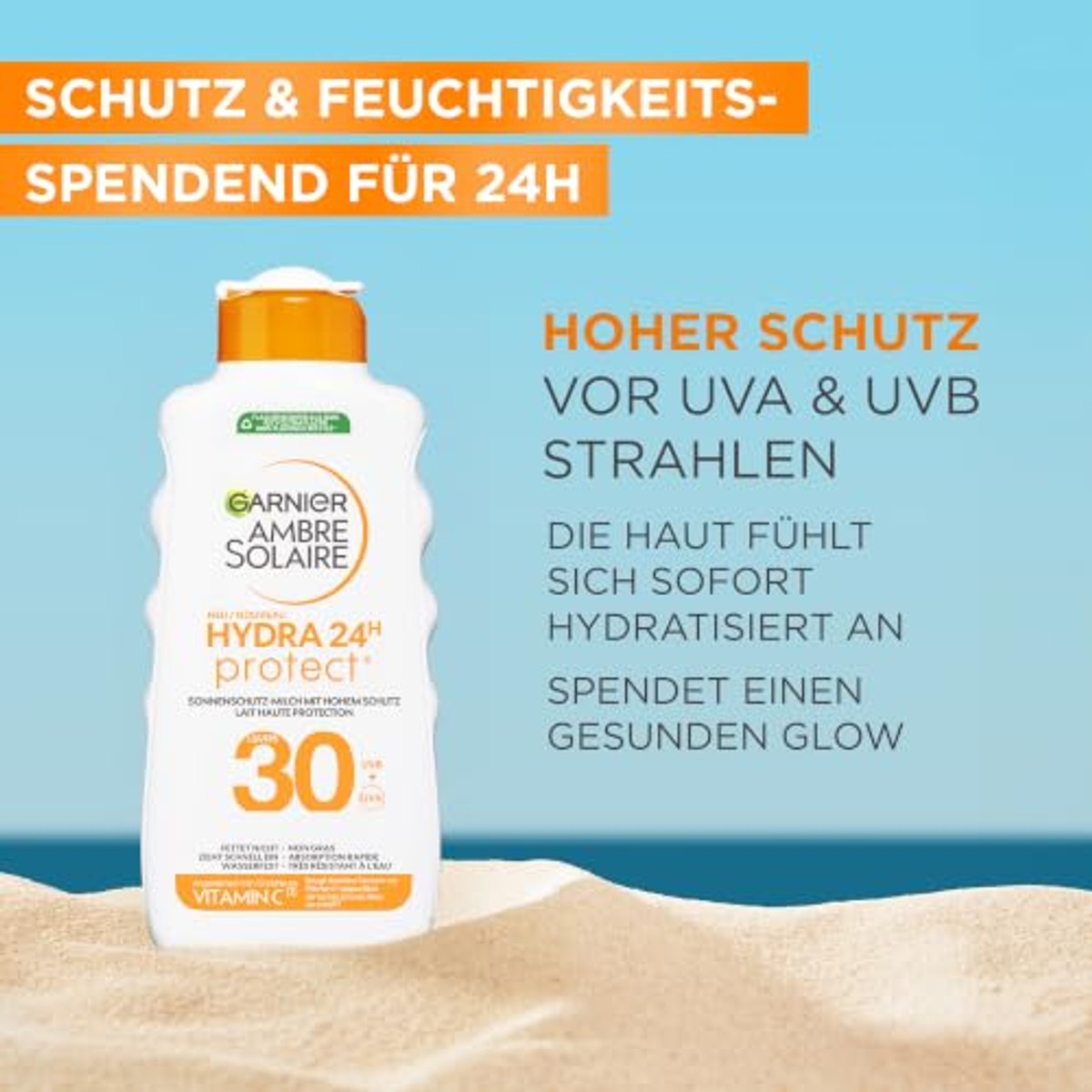 Garnier Ambre Solaire Hydra Protect+ SPF 30 6 x 175 ml - Voordeelverpakking