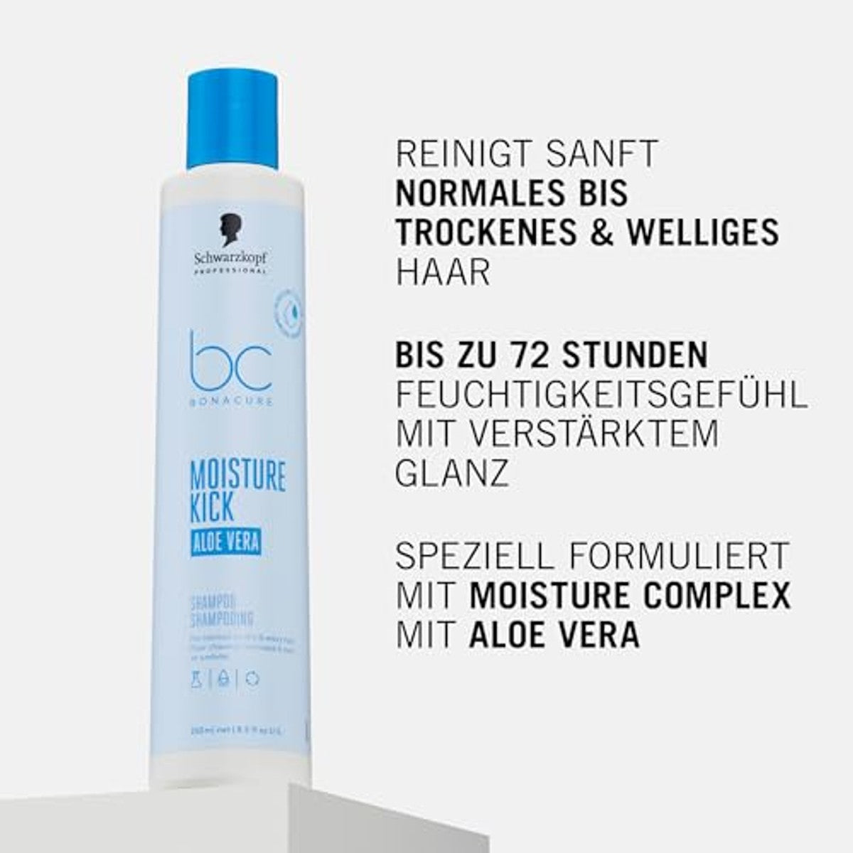 Schwarzkopf Professional Bonacure Moisture Kick Shampoo 250 ml - 3 stuks
