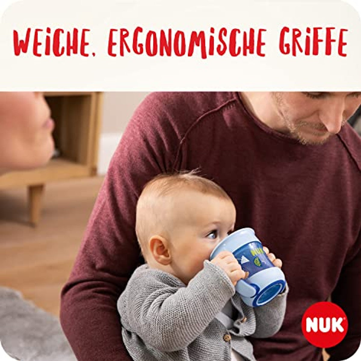 NUK Mini Magic Cup blauw lieveheersbeestje 6 x 160 ml - Voordeelverpakking