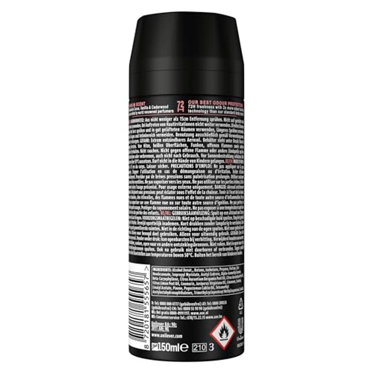 Axe Premium Bodyspray Cocoa Velvet Deodorant 3 x 150 ml - Voordeelverpakking