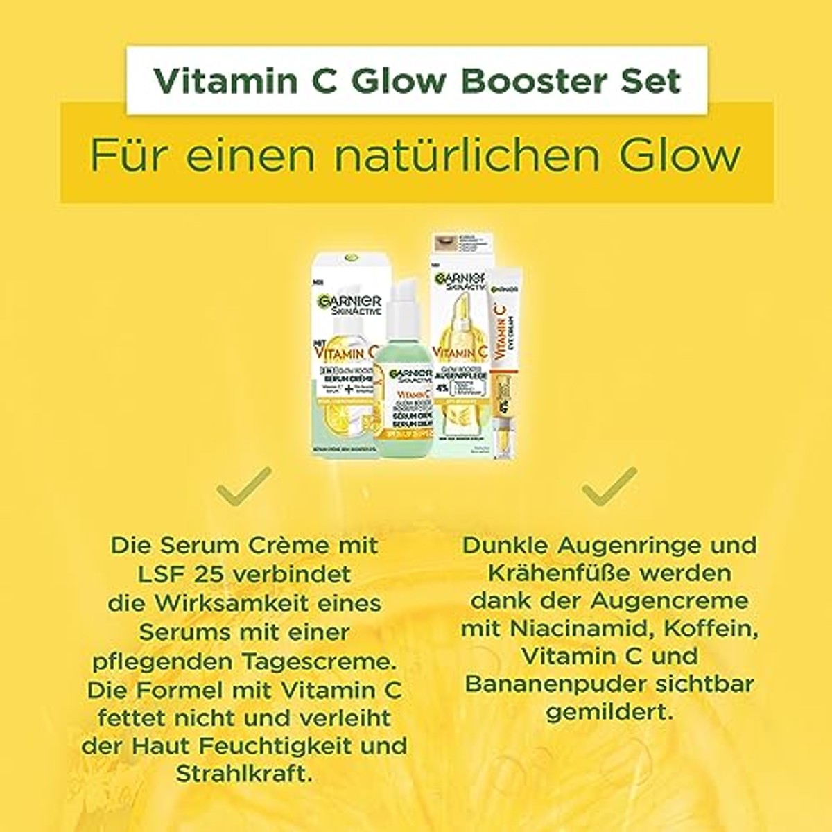 Garnier SkinActive Glow Booster Set Vitamine C 2-delig - 3-pack