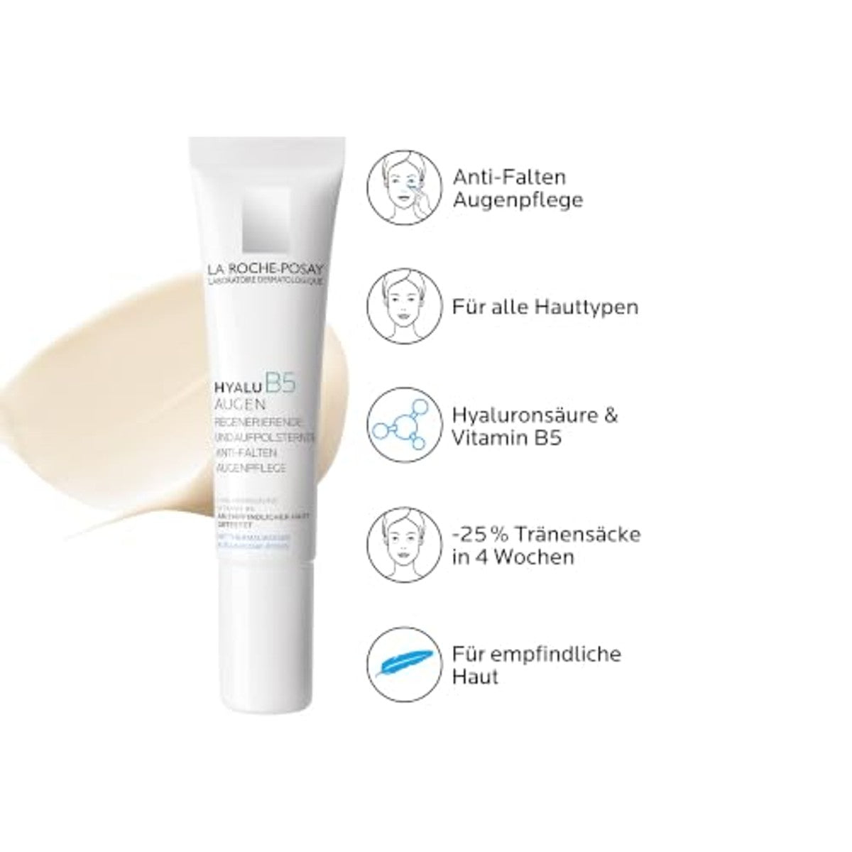 La Roche-Posay Regenererende en Hyalu B5 Oogverzorging 15 ml - 3-pack