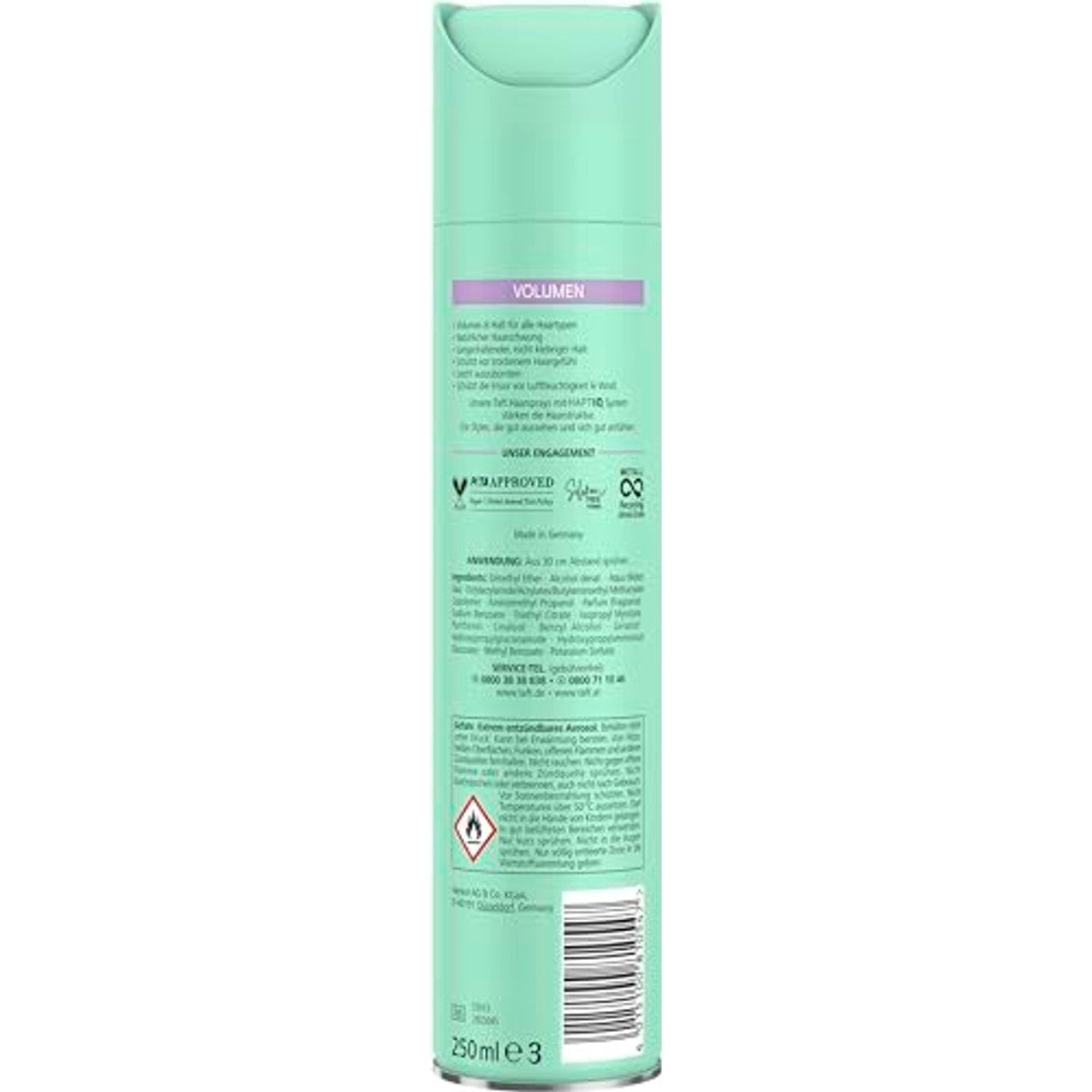 TAFT Volume Haarspray houdgraad 3 3 x 250 ml - Voordeelverpakking