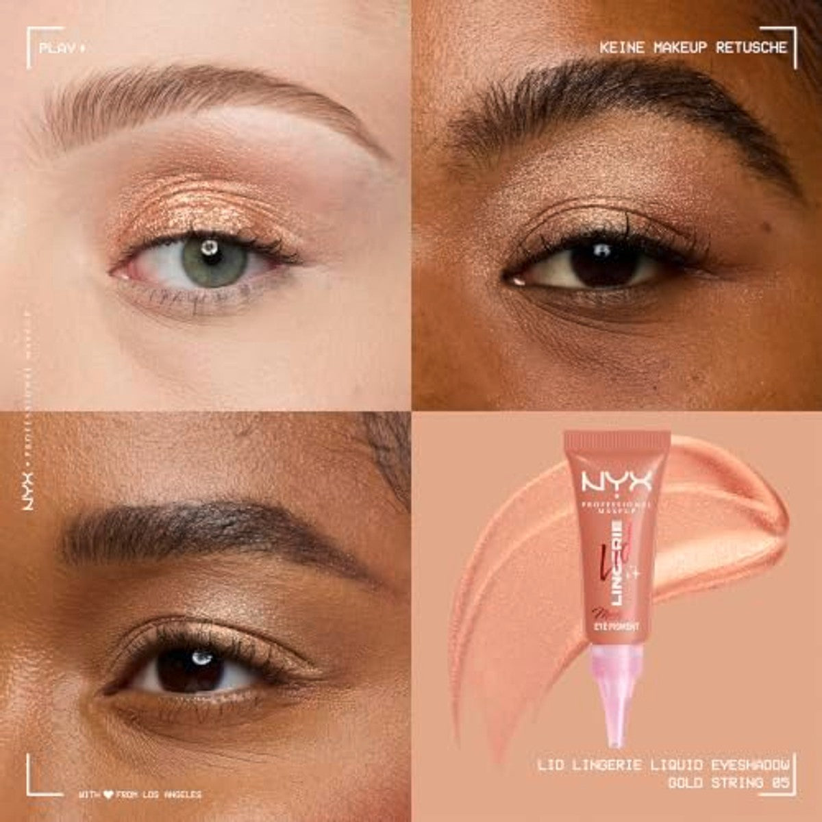 NYX PROFESSIONAL MAKEUP Lid Lingerie Gold String 05 1 stuk - 6 stuks