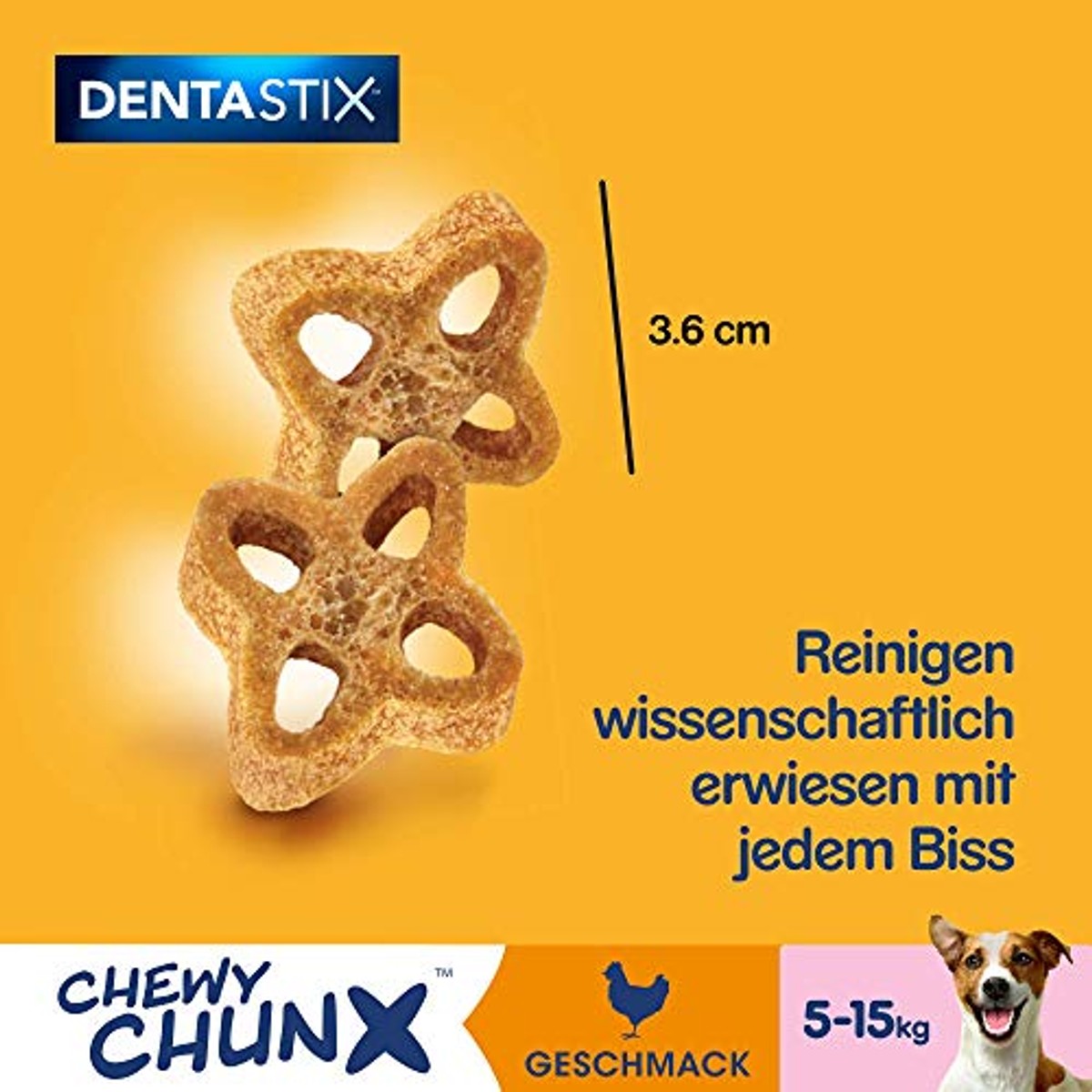 Pedigree Dentastix Chewy Chunx hondensnack kleine honden kip 5 x 68 g - 6-pack