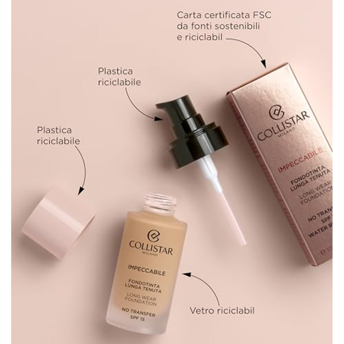 Collistar Impeccabile Foundation 30 ml - 3-pack