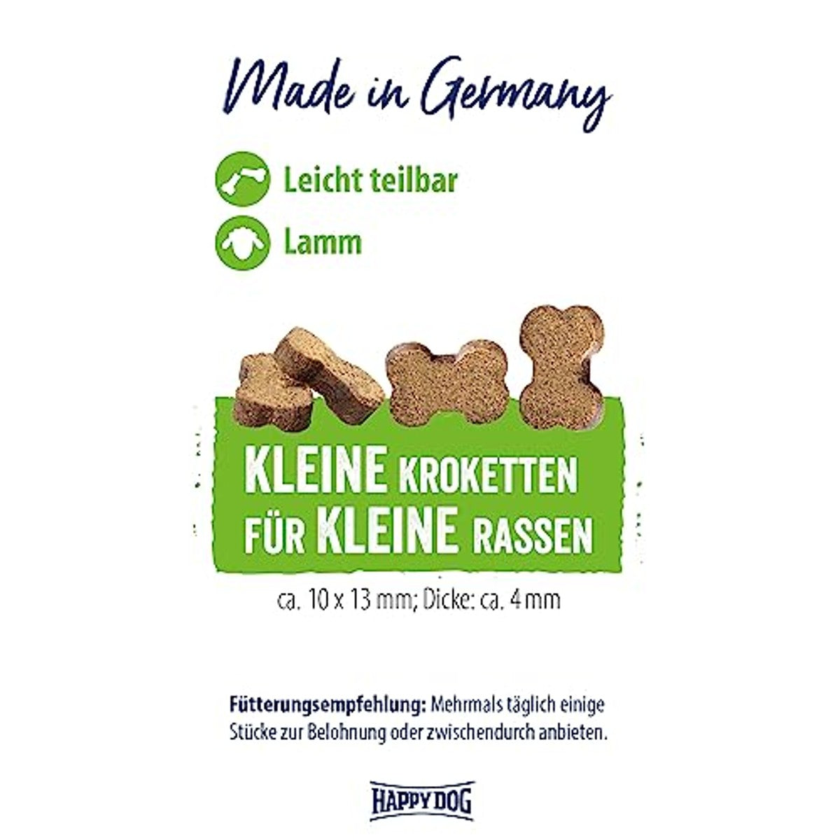 Happy Dog NaturCroq Mini Snack hondensnack lam en rijst 100g - 3-pack