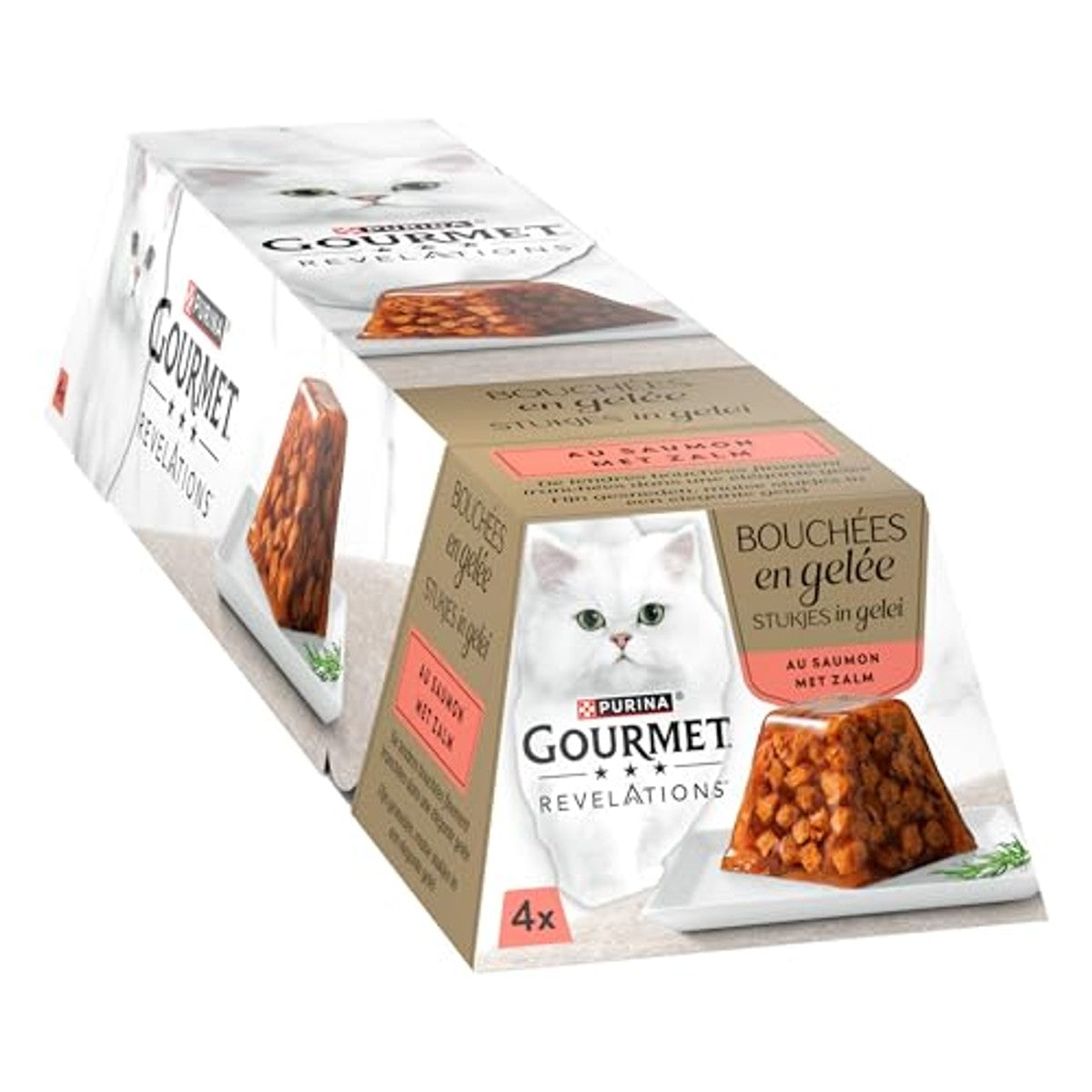 Gourmet Revelations natvoer kattenvoer zalm 6 x 4 x 57 g - 6-pack
