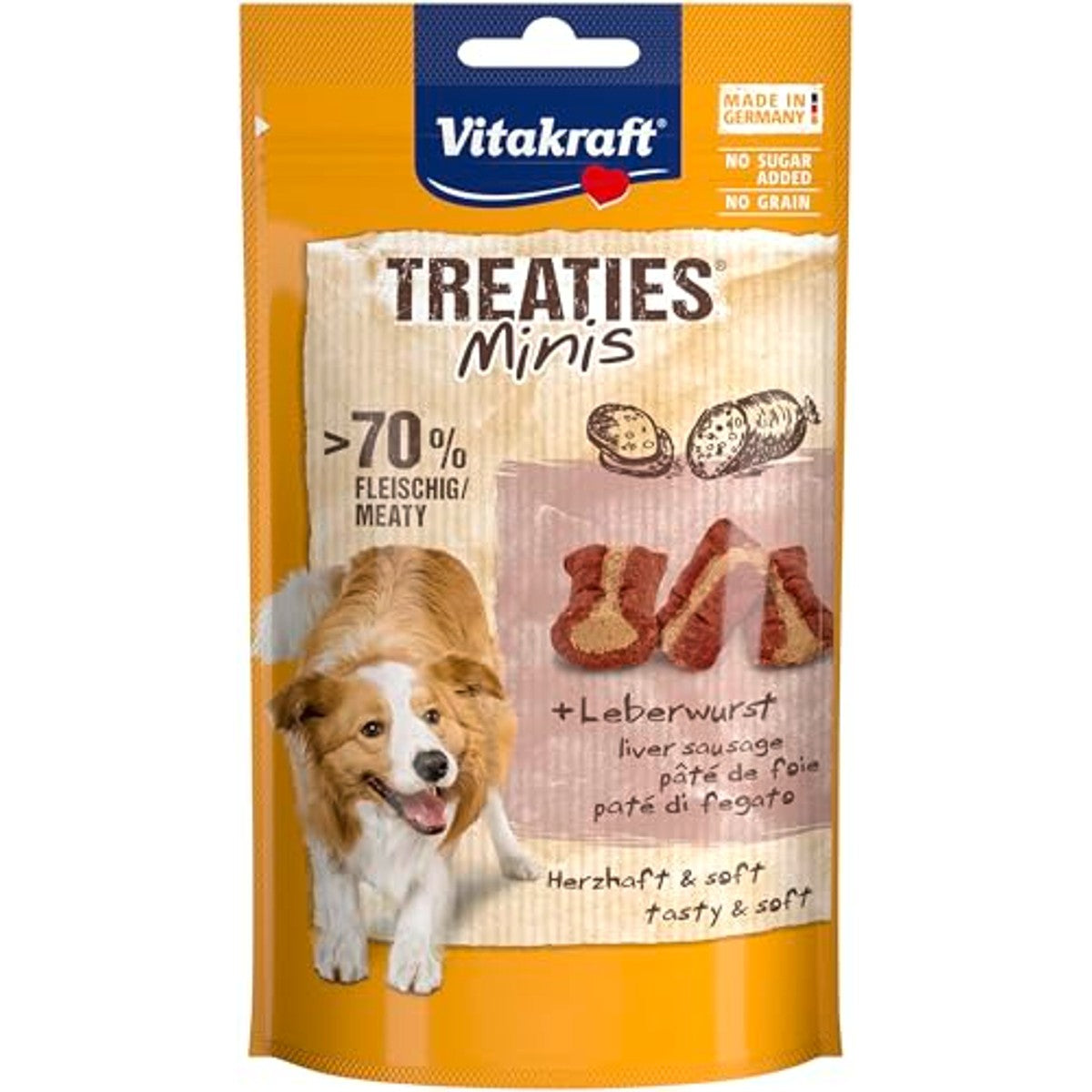 Vitakraft Treaties Minis hondensnack leverworst 8 x 48 g - 6-pack