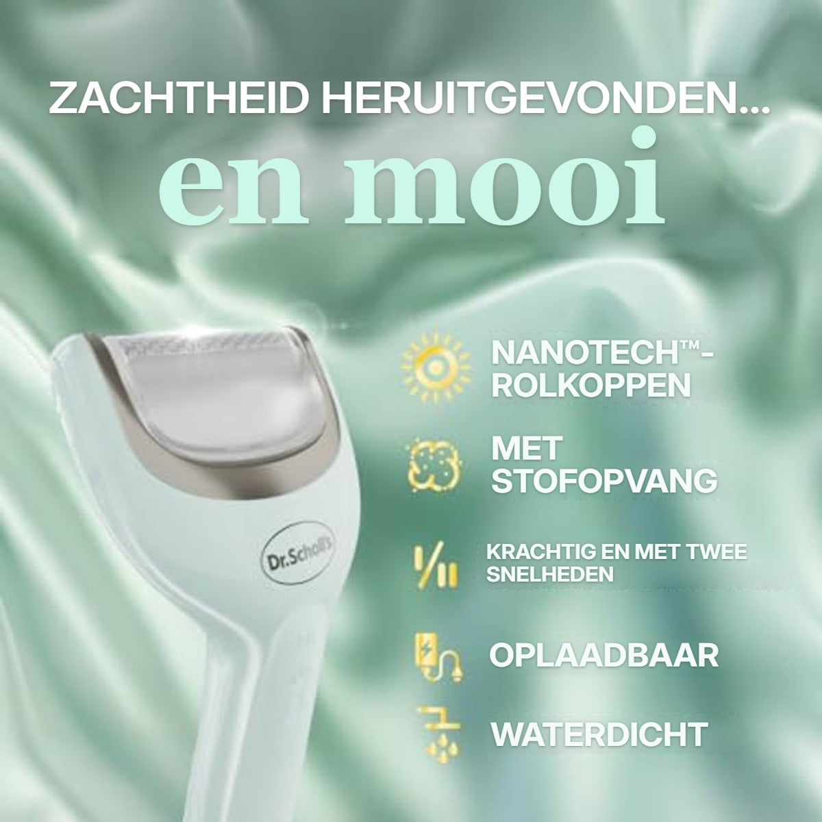 Dr. Scholl's Pedi Perfect Pro elektrische eeltverwijderaar 3 rolkoppen – foto 4