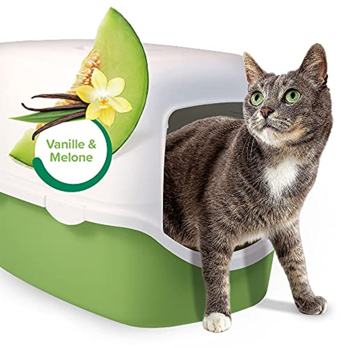 Beaphar Multi Fresh kattenbakverfrisser vanille en meloen 400 g - 6-pack – foto 4