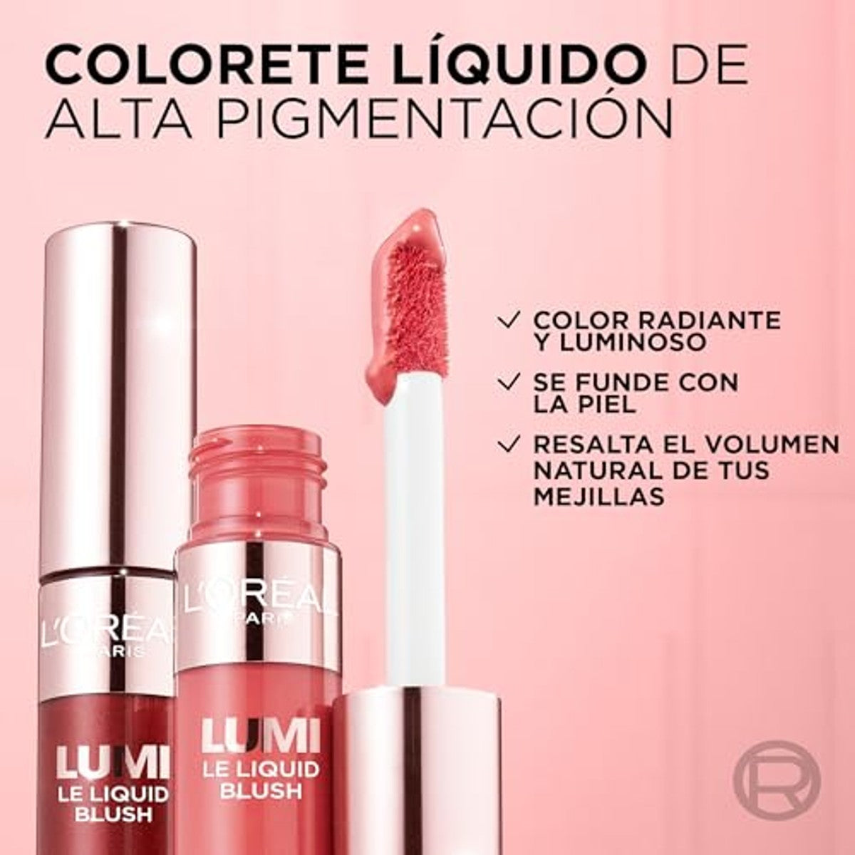 L'Oréal Paris Lumi Le Liquid Blush True Rose 630 3 x 11 ml - Voordeelverpakking