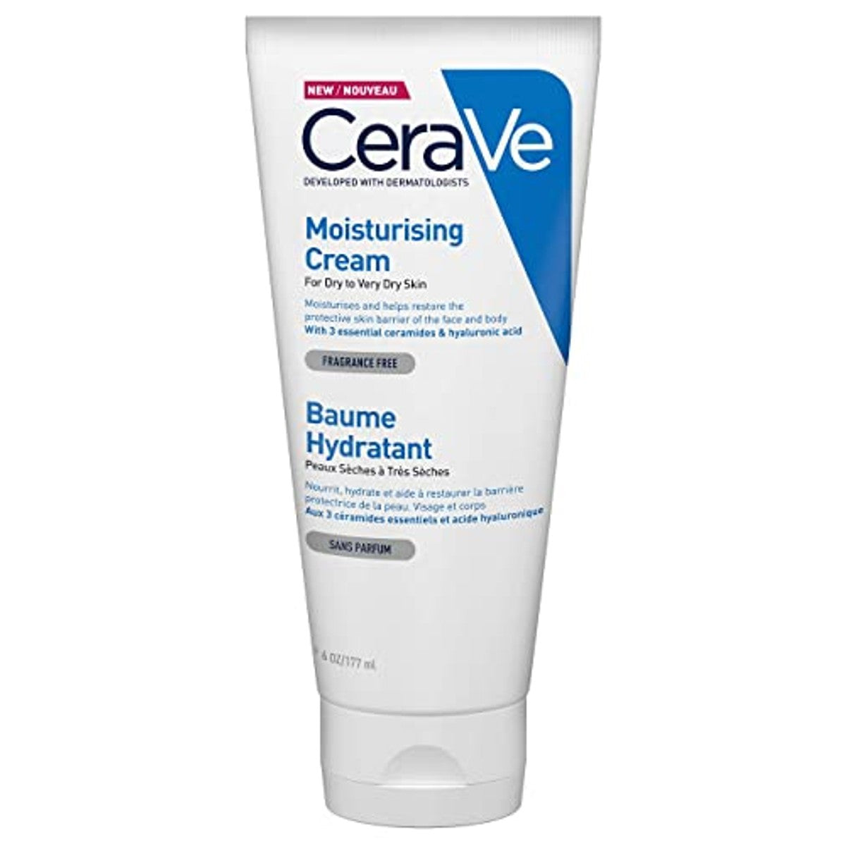 CeraVe Vochtinbrengende Crème 177 ml & Reinigingsgel tegen Puistjes 236 ml