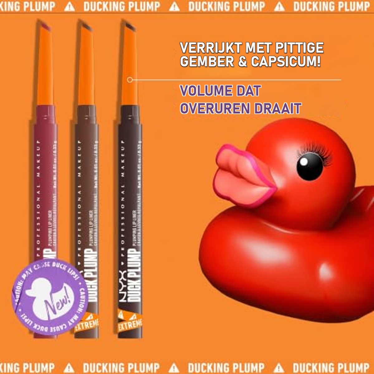 NYX PROFESSIONAL MAKEUP Duck Plump Lip Liner 07 Swollen Spice 3 stuks – foto 4