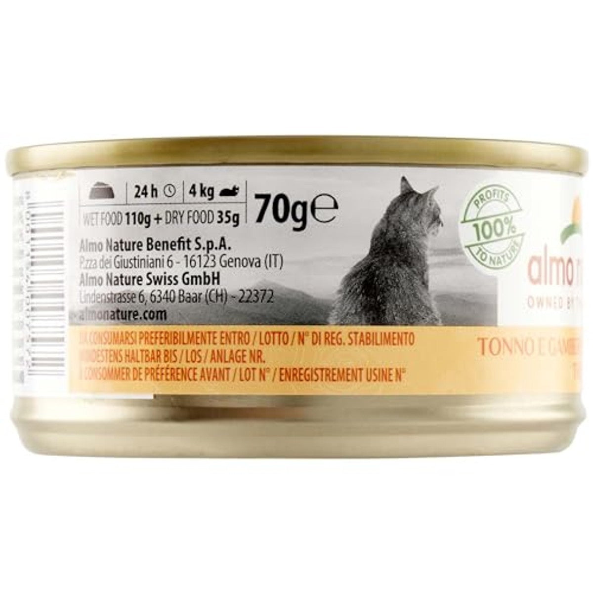 Almo Nature tonijn en garnalen 70 g – almo nature