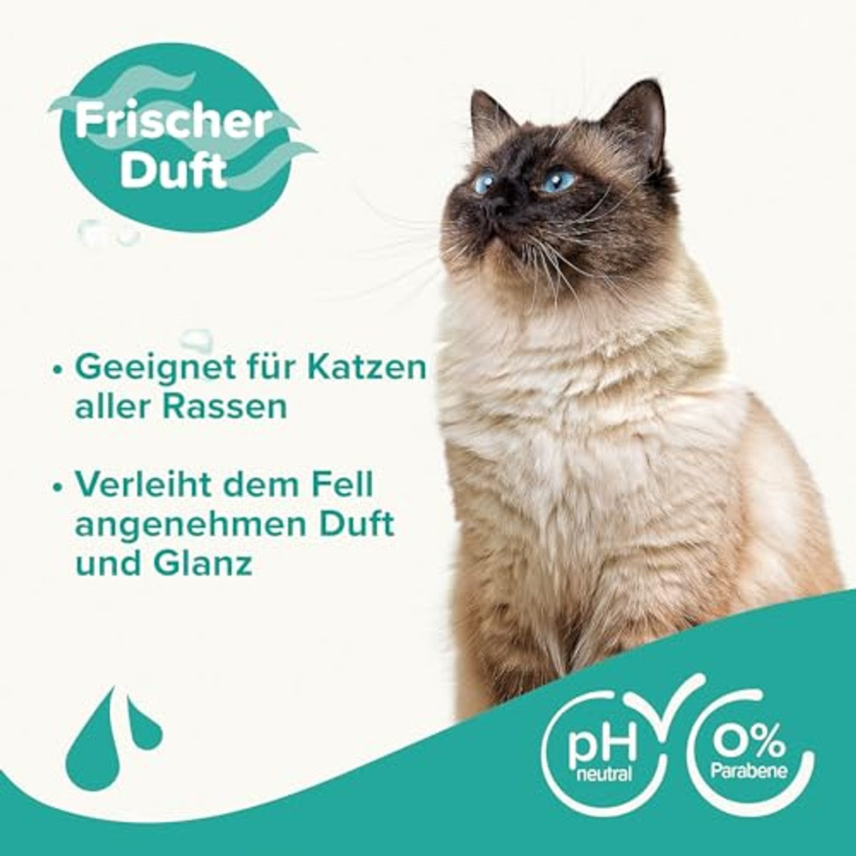 Beaphar Shampoo voor katten, met macadamia-olie en aloë vera, pH-neutraal, zonder parabenen, veganistisch, per stuk verpakt – beaphar